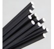 Black Regular Paper Straw