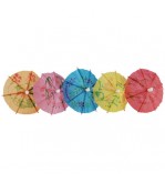 Wobbly Boot Cocktail Parasols 100mm Mixed Colours (100)
