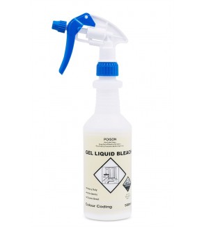 Gel Liquid Bleach MSDS Printed Bottle-Sold Separately