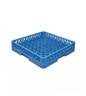 Dishwashing Rack-Plate & Tray 500x500x100mm Blue