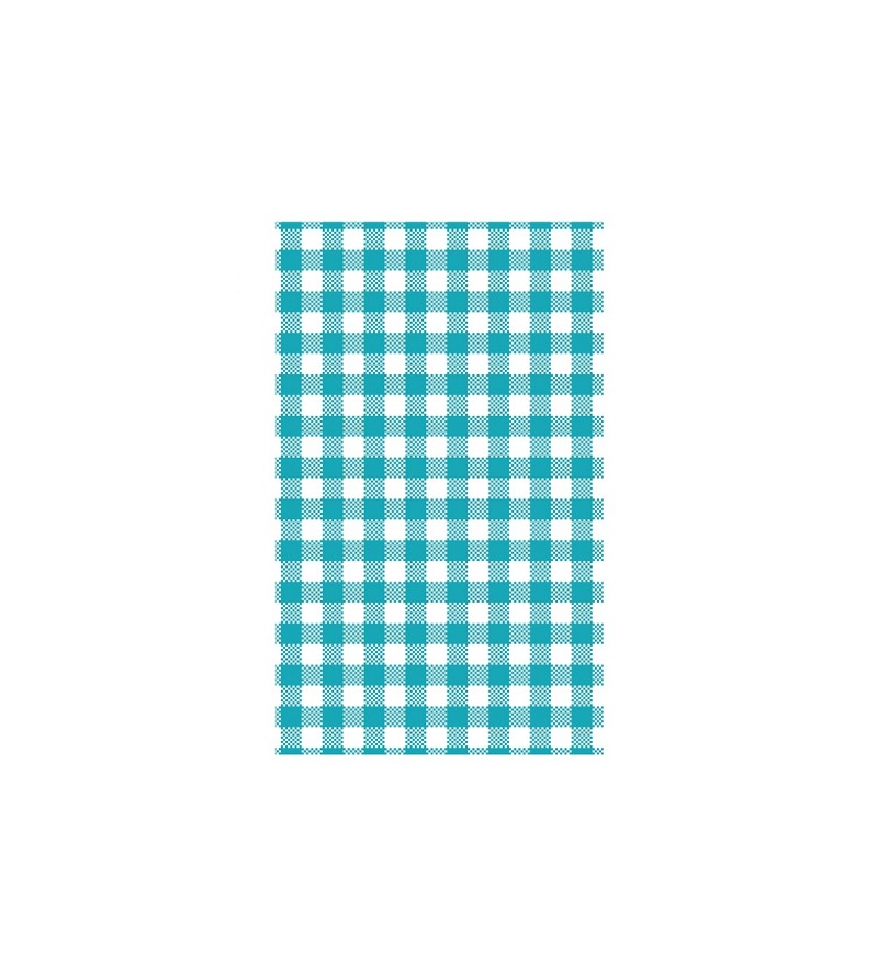 Moda 190x310mm Greaseproof Paper Gingham Teal