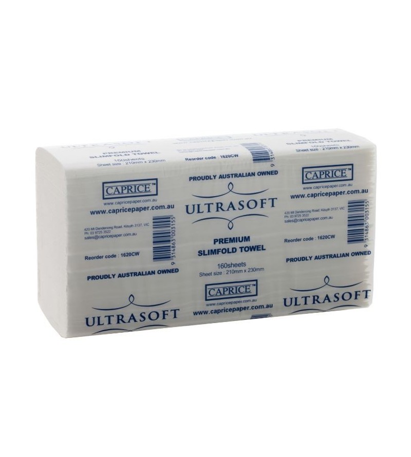 Caprice Ultrasoft 230x210mm Slimfold Interleaved Paper Towel