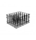 Glass Basket 30 Compartment PVC Coated Black