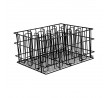 Glass Basket 16 Compartment PVC Coated Black