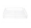 Glass Basket 355x355x75mm PVC Square White
