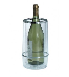 Zanzi Insulated Wine Cooler Clear Acrylic 230x115mm