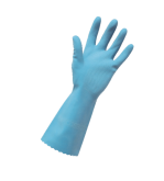Merrishine Rubber Glove Silver Lined Blue Large