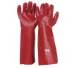 Chemical Glove Red PVC Single Dip