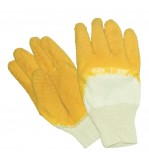 Glass Gripper Latex Gloves Yellow