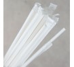 White Cocktail Paper Straw Individually Wrapped