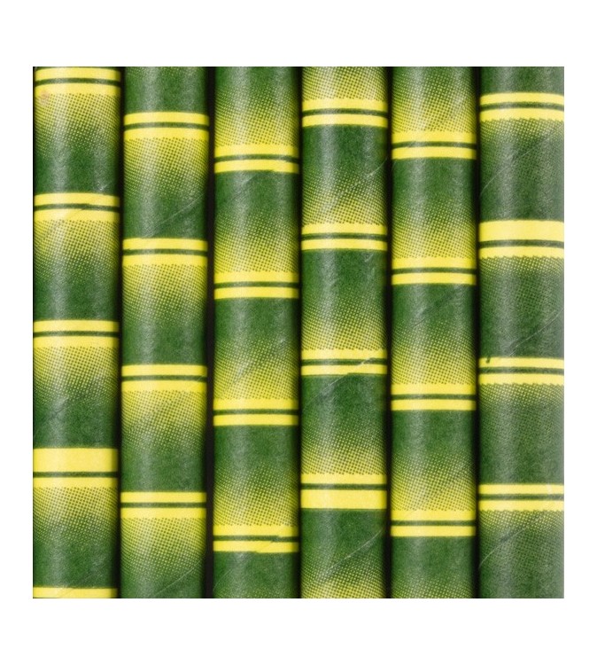 Bamboo Print Jumbo Paper Straw