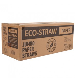 Bamboo Print Jumbo Paper Straw
