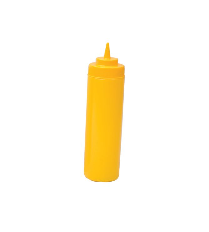 Squeeze Bottle 720ml Wide Mouth Yellow