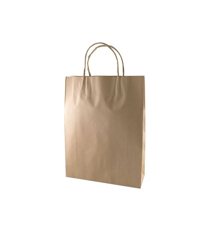 Small Kraft Paper Carry Bag w/Twist Handle 350x260x90mm