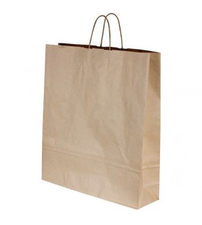 Large Kraft Paper Carry Bag w/Twist Handle 495x445mm +125g