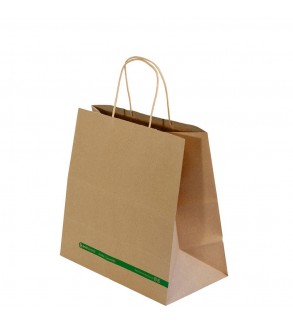 Medium Kraft Paper Carry Bag w/Twist Handle 275x280x150mm