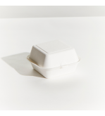 Sugarcane Burger Box 156x158x38mm White