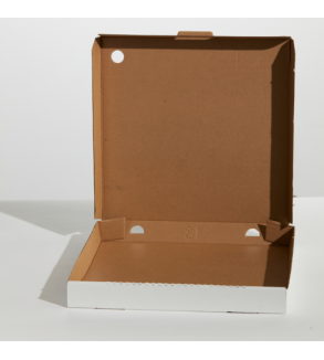 Pizza Box 13" / 330x330mm White / Brown