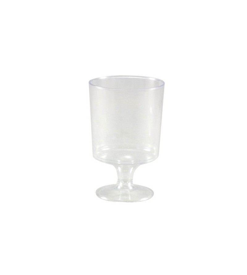 Plastic Disposable Wine Goblet 175ml Clear