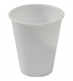 Plastic Water Cup 6oz / 180ml White