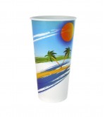 Paridiso Multi Colour 24oz /  709ml Paper Milkshake Cup