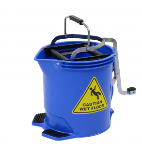 Edco 15L Metal Wringer Bucket Blue