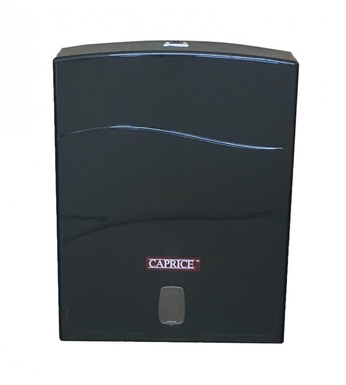 Caprice Interleaved Hand Towel Dispenser ABS Plastic Black
