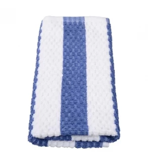 Toweling Wiper / Bar Swab 600x380mm Blue Stripe