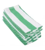 Toweling Wiper / Bar Swab 600x380mm Green Stripe