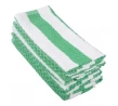 Toweling Wiper / Bar Swab 600x380mm Green Stripe