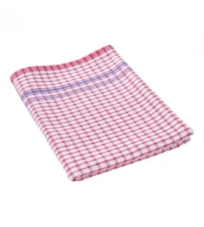 Tea Towel Red Small Waffle Check 450x700mm (12)