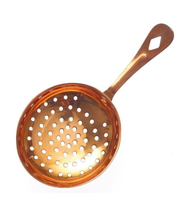 Julep Ice Scoop / Strainer 155mm Perforated Copper