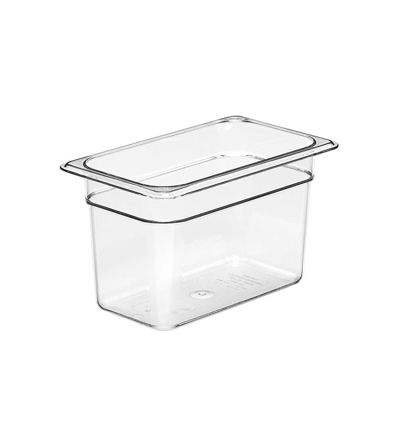 Clear Food Pan 1/4-150mm 3.7L Polycarb Cambro