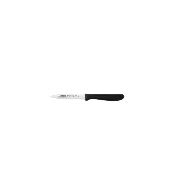 Arcos 100mm Serrated Blade Paring Knife Black Handle