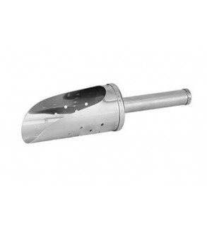 Stainless Steel Ice Scoop Perforated 100mm