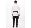 Half Bistro Apron Black w/Pockets
