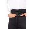 Half Bistro Apron Black w/Pockets
