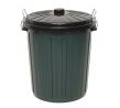 Edco Plastic Garbage Bin 73L w/Lid Green