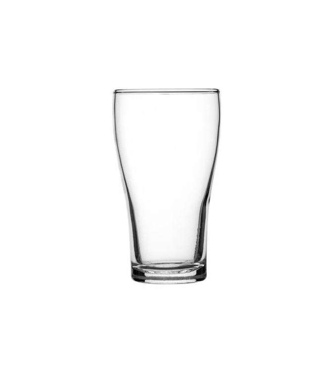 Conical 425ml Nucleated Beer Glass