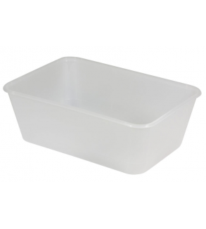 Freezer Grade 750ml Plastic Rectangular Container