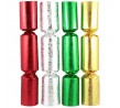 Bon Bons 8in Foil Red-Green-Gold-Silver Embossed