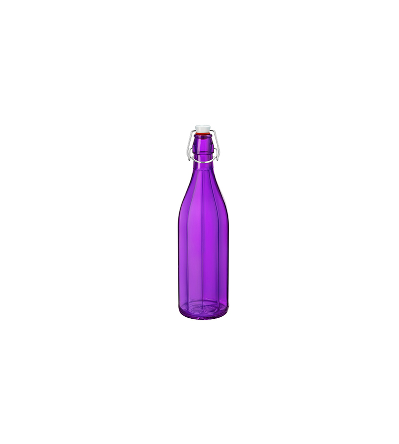 Bormioli Rocco 1000ml Oxford Water Bottle w/ Swing Top Purple