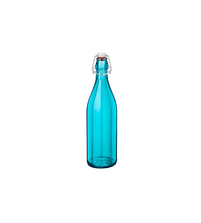 Bormioli Rocco 1000ml Oxford Water Bottle w/ Swing Top Sky Blue