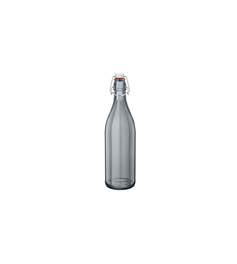 Bormioli Rocco 1000ml Oxford Water Bottle w/ Swing Top Grey