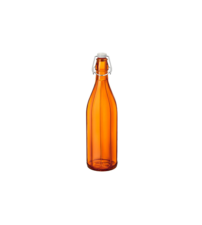 Bormioli Rocco 1000ml Oxford Water Bottle w/ Swing Top Orange