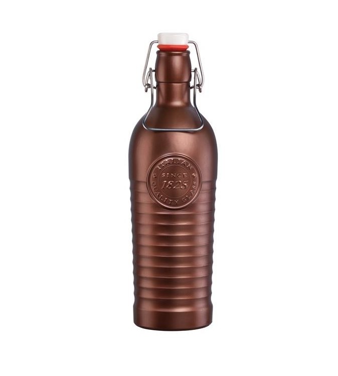 Bormioli Rocco 1200ml Officina 1825 Metallic Bronze Water Bottle