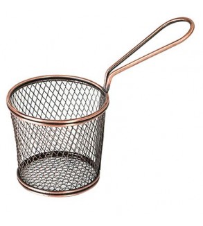 Moda Brooklyn 193x90x90mm Antique Copper Round Service Basket (6)