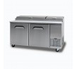 Bromic Pizza Prep Fridge 2 Door with 9 Pans