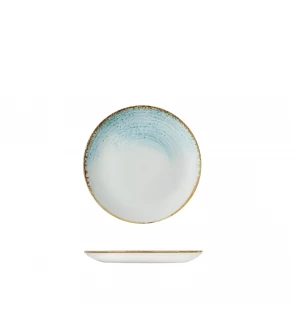 Churchill 217mm Round Coupe Plate Accents Aquamarine (12)