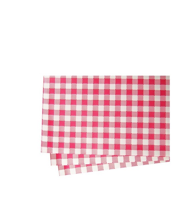 Generic Greaseproof Paper Gingham Red 200x300mm (200)